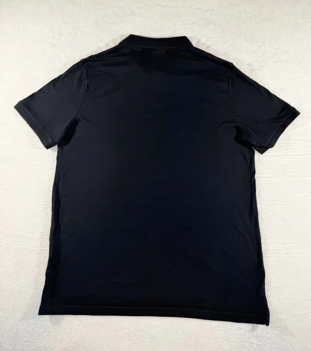 Nike Sportswear Men's Vintage 80’s Black Pique Polo S/S Logo Shirt  L